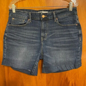 Levi Strauss Signature Jean Shirts Mid Rise Shorts, Size 10